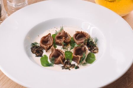 Грибные равиоли