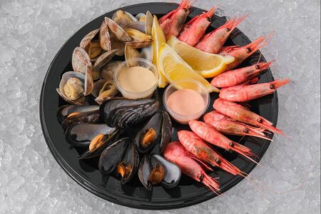 Сет Морские гады (креветки/мидии/вонголе)