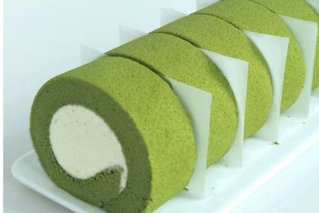 Матча-рулет со сливками