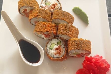 Горячий с лососем терияки 