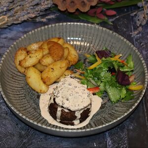 Филе-миньон с перченым соусом