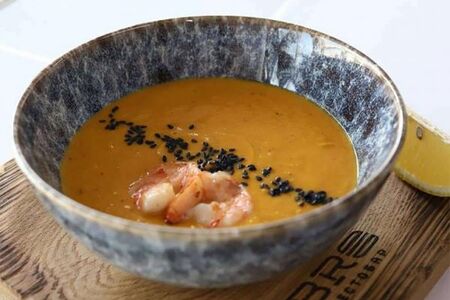 Тыквенный крем-суп с чечевицей