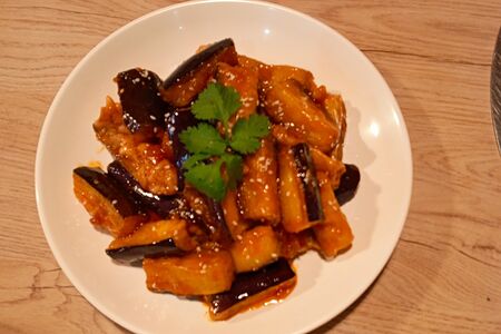 Баклажаны в кисло-сладком соусе 