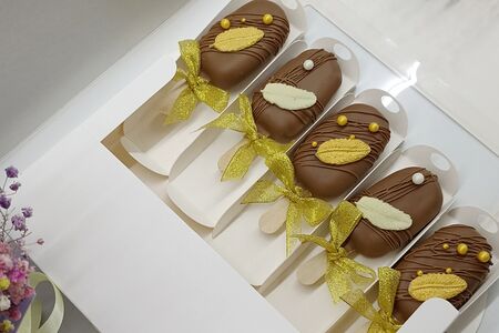 Чизкейки Эскимо Ассорти в молочном шоколаде 