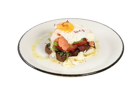 Яичница на бородинском хлебе