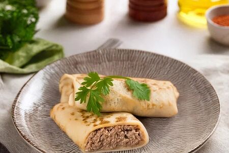 Блины с мясом