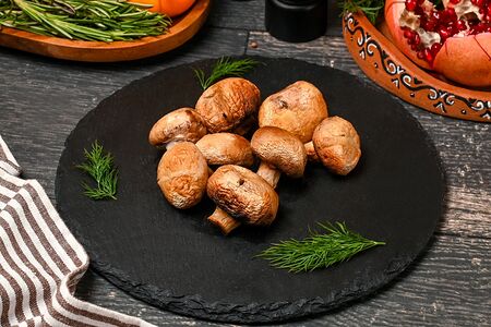 Шампиньоны на углях