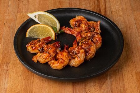 Креветки в апельсиново-медовом соусе