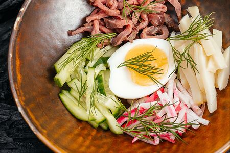 Окрошка с ростбифом