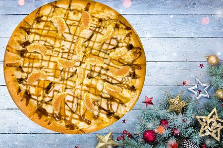 Мандариновая цаца пицца