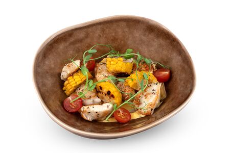 Куриное филе на соусе чеддер