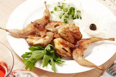 Шашлык из перепелов