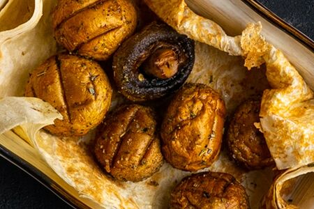 Шампиньоны гриль