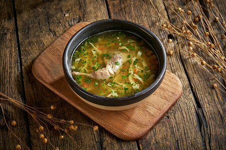 Суп лапша с перепёлкой