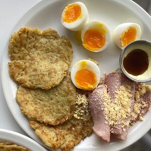 Драники с ветчиной