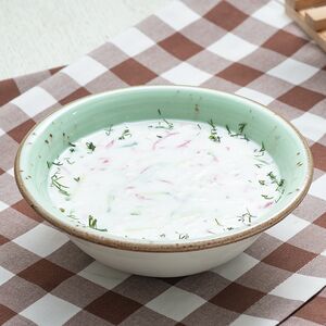 Окрошка с ветчиной на кефире