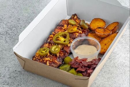 Рёбра BBQ c картофелем стоун 