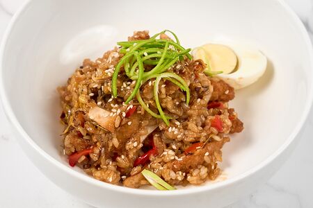 Рис с лососем