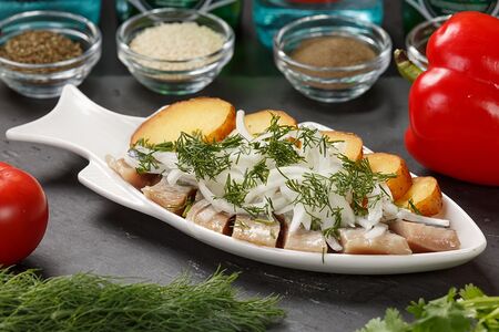 Сельдь с картофелем 