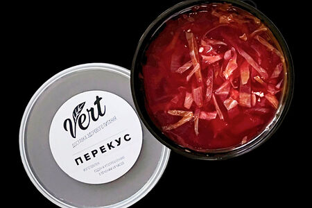 Борщ с мякотью говядины