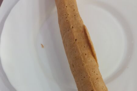 Трубочка вафельная со сгущенкой