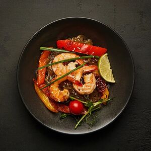 Токоротен с креветками