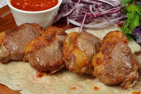 Шашлык из бараньей мякоти