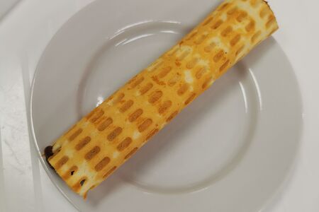 Трубочка с варёной сгущёнкой