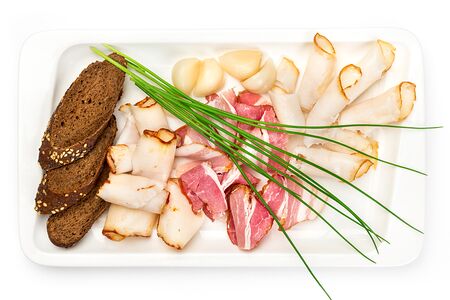 Домашнее сало ассорти