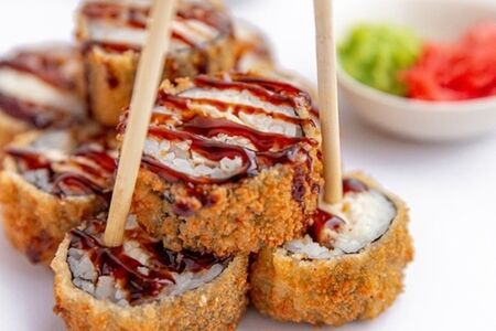 Жареный ролл Унаги