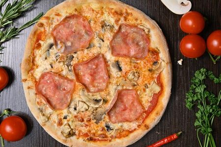 Ветчина, грибы