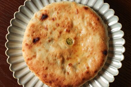 Мини-пирог с листьями