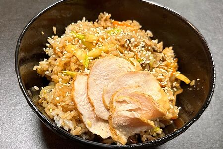 Тяхан с курицей