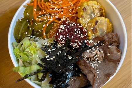 Пибимпап с говядиной