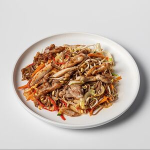 Якисоба с курицей 