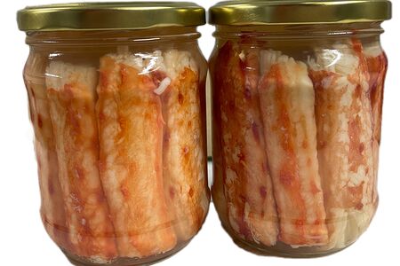 Фаланги краба Камчатского в собственном соку