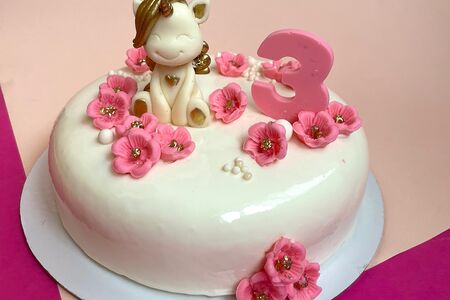 Муссовый торт Единорожка