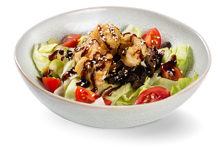 Салат С осьминогами в темпуре