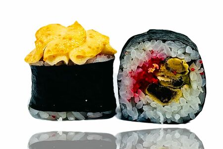 Запеченный с мидиями