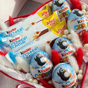 Сердце с Kinder мини 