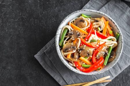 Удон с овощами