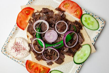 Донер открытый с говядиной