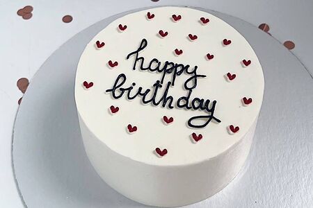 Торт №12 ко дню рождения Ваниль-клубника