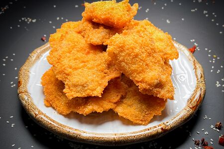 Судак в сухарях