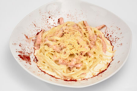 Паста а-ля карбонара с индейкой