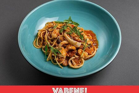 Спагетти с морепродуктами