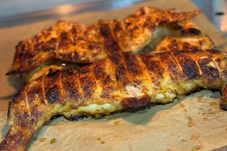 Курица на углях