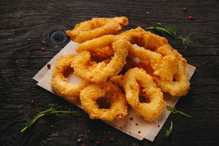 Кольца кальмара фри в панировке