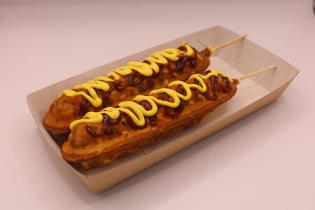 Корн-дог с куриной колбаской