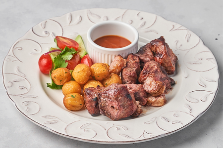 Шашлык из мраморной говядины